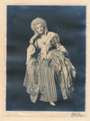 Actrice non identifiée  2 photos photographie époque v. 1900-1920 1 signée