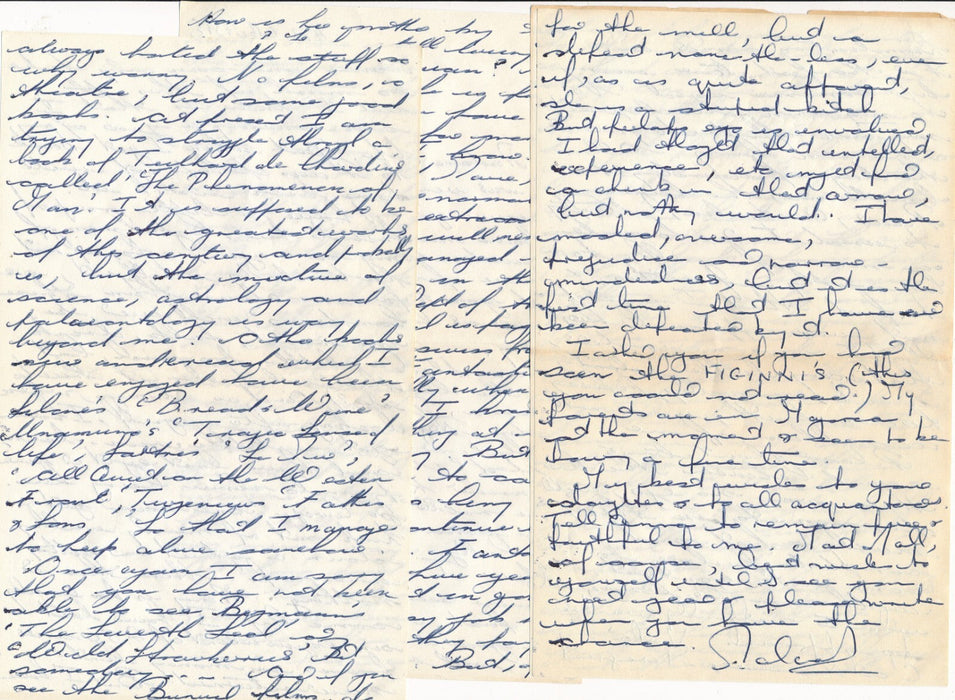 écrivain Malcom MENZIES correspondance autographe 4 lettres Canada anarchisme