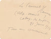 Ferdinand BAC 1 carte autographe signée ET 1 lettre échanges voeux