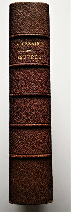 Aimé CÉSAIRE littérarure 4 dédicaces autographes signées 4 ouvrages reliés 1 E0