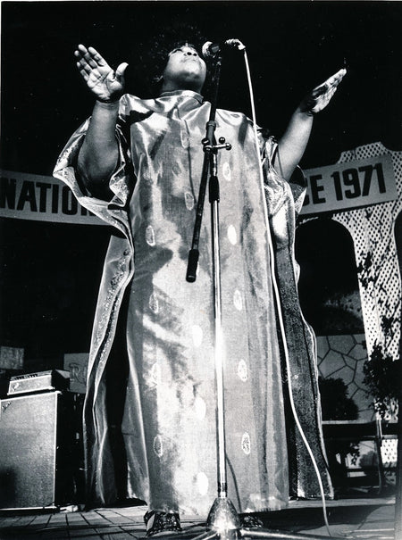 Photographie Mary Lou Williams pianiste jazz tirage argentique époque v. 1970