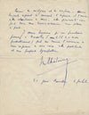 Marc CHADOURNE Lettre autographe signée critique Absence (Plon, 1933) Gras