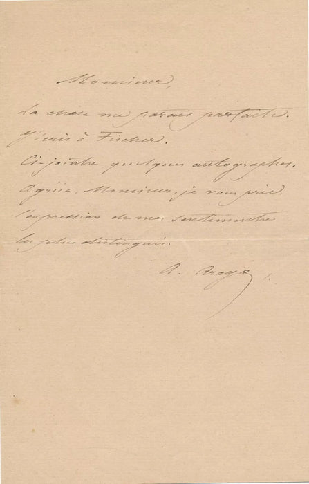 Alfred ARAGO peintre 3 lettres autographes signées Dubufe Rousseau