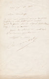 2 lettres autographes signées musique compositeur Louis DEFFÈS Café du Roi Girod