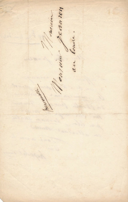 Hippolyte LUCAS à JEANRON directeur du Louvre lettre autographe signée