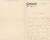 Lettre manuscrite en tête de Hôtel de la Paix Dieppe enveloppe Meudon Douillet