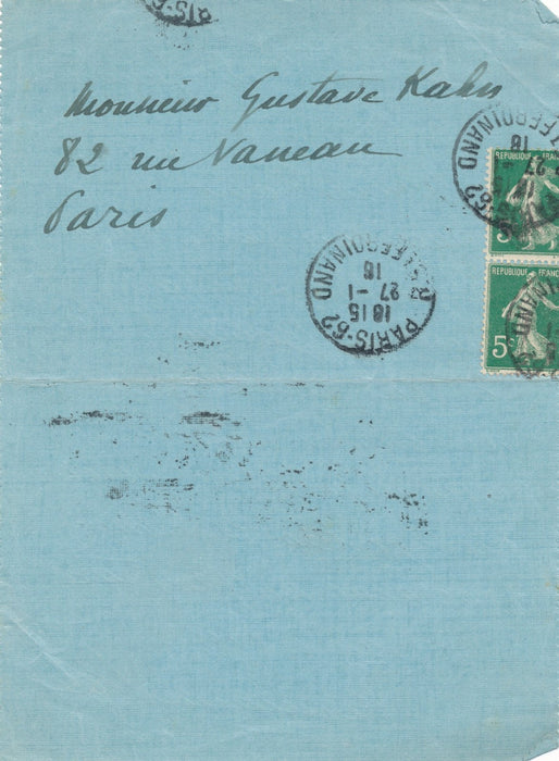 peintre HERMANN-PAUL cherche un bon dessin pour Gustave KAHN lettre autographe