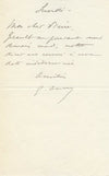 Georges ANCEY (1860-1917) dramaturge Lettre autographe signée dîner Gerault
