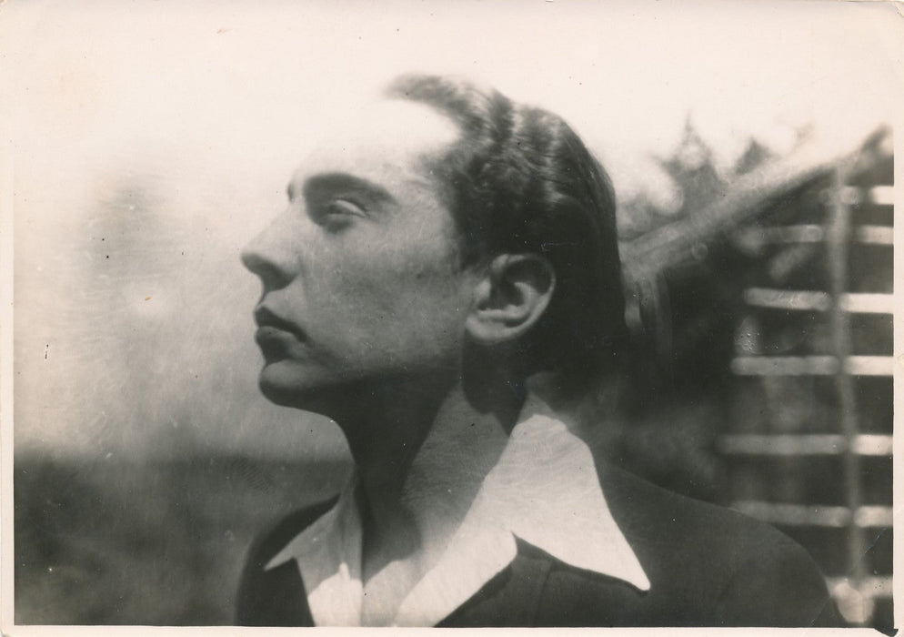 snapshot portrait homme profil tirage époque amateur famille Photo