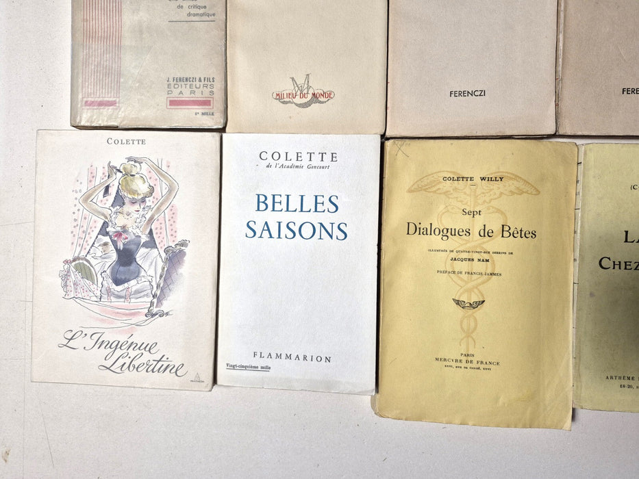 Colette 12 livre éd. 1934-1958 Jumelle noire Gigi La Seconde Ingénue libertine