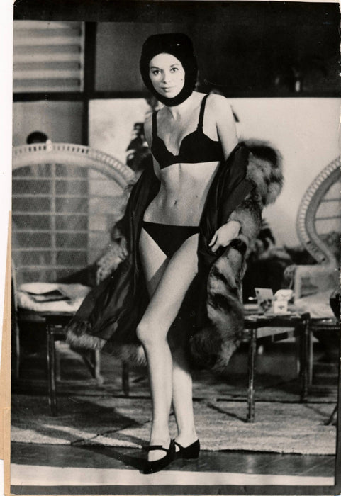 photographie Mireille d’Arc A belles dents 1966 tirage argentique époque presse