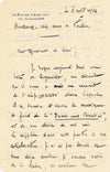 CINÉMA Dame aux Camélias Louis BEYDTS lettre autographe signée à WILLEMETZ Hahn