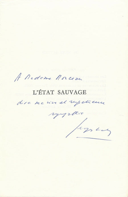 7 dédicaces autographes Conchon Daninos Lévis-Mirepoix Vialar Blancpain