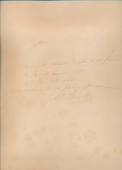 Rio Janeiro 1892 Brésil x 2 photo albuminé albumen Achille Israël fièvre jaune