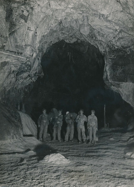 Sport spéléologie gouffre de Lombrives Ariège photo photographie époque