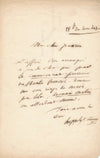 Hippolyte LUCAS à JEANRON directeur du Louvre lettre autographe signée