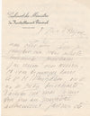 Edmond Sée correspondance 5 lettres Maurice VERNE et 4 documents autographes