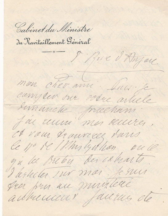 Edmond Sée correspondance 5 lettres Maurice VERNE et 4 documents autographes