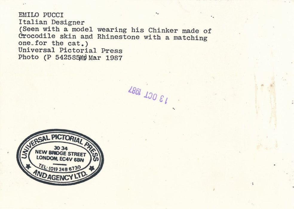 fashion mode 10 photo tirages presse Castillo Capucci Schuberth Puci Fontana