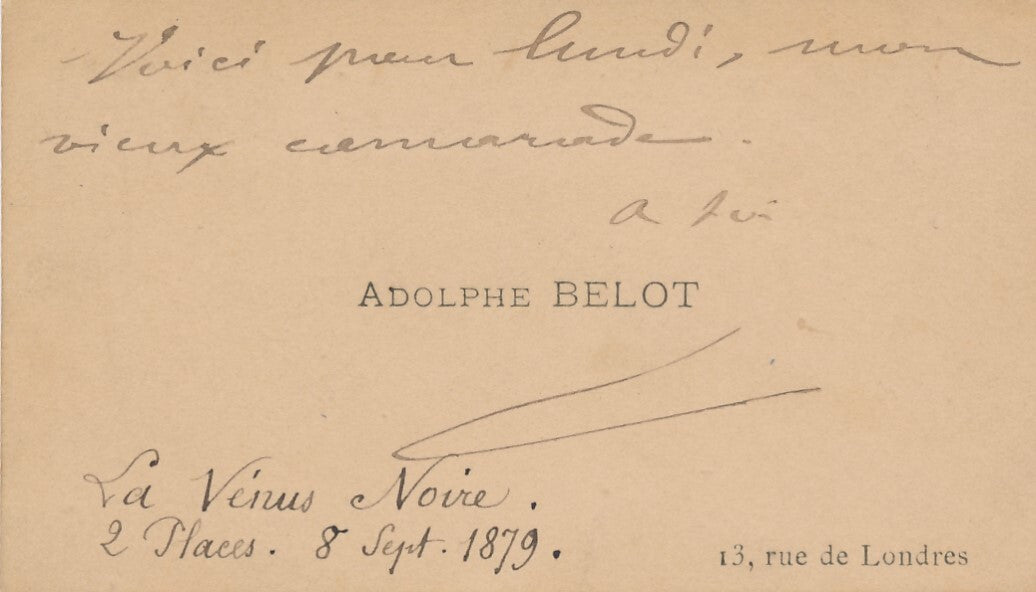Adolphe BELOT dramaturge riche correspondance de 21 lettres ! lot théâtre