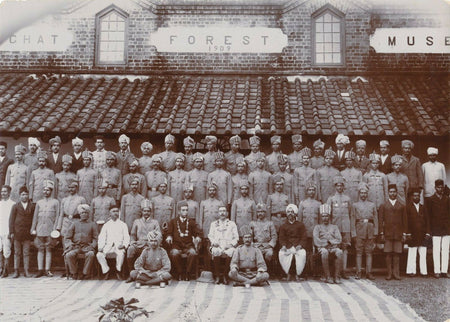 Militaire Empire britannique inde régiment photo sur papier citrate v. 1920