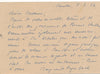 Marguerite ARP-HAGENBACH épouse ARP 2 lettres autographe signée Meudon gravure