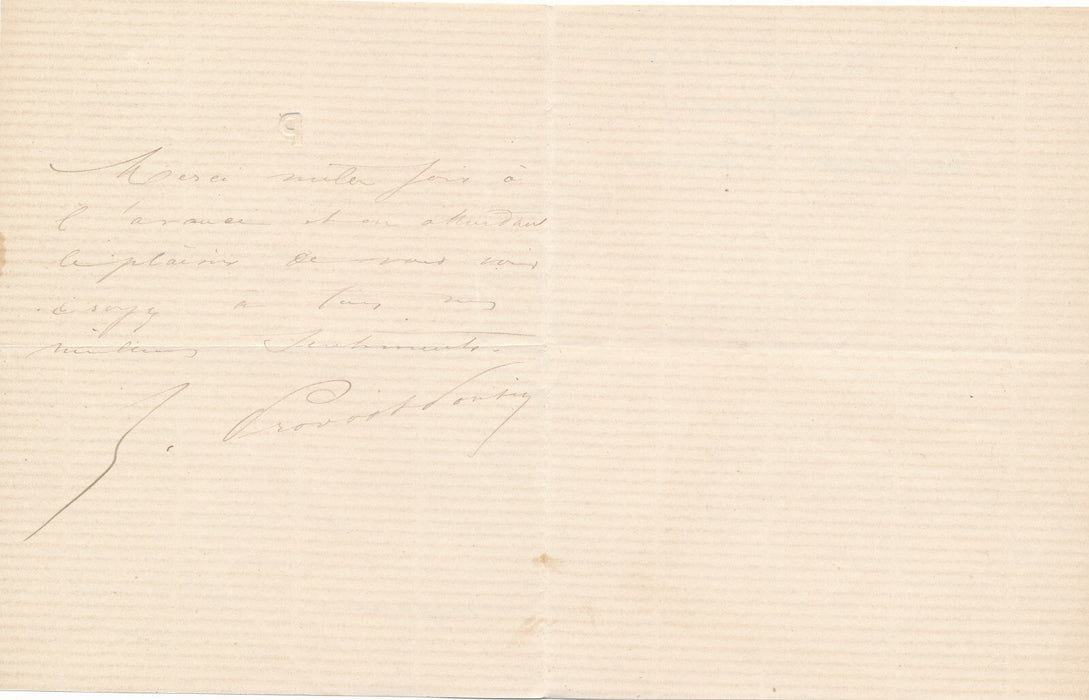 Adélaïde Zélia PONSIN Provost 2 lettres autographes Lady Tartuffe 2 Orphelines