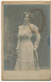 Carte cabinet femme mode photo photographie Sazerac argentique robe coiffure