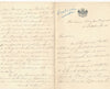 Généalogie de la famille de Vauloger Maine Normandie lettre autographe