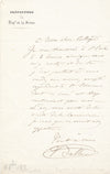 Victor BALTARD ne visite pas église Saint-Étienne lettre autographe et dessin