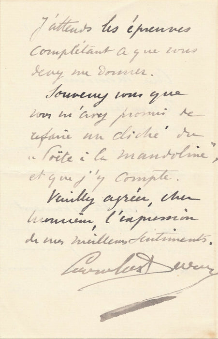 CAROLUS DURAN peintre lettre autographe signée reproduction oeuvres photo BRAUN