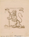 Ex-libris Jacques d'Auzolles La Peyre photo photographie albumine