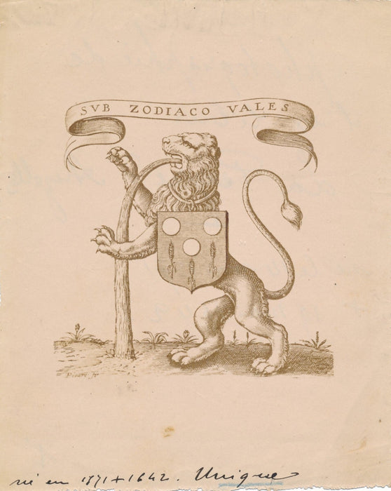 Ex-libris Jacques d'Auzolles La Peyre photo photographie albumine