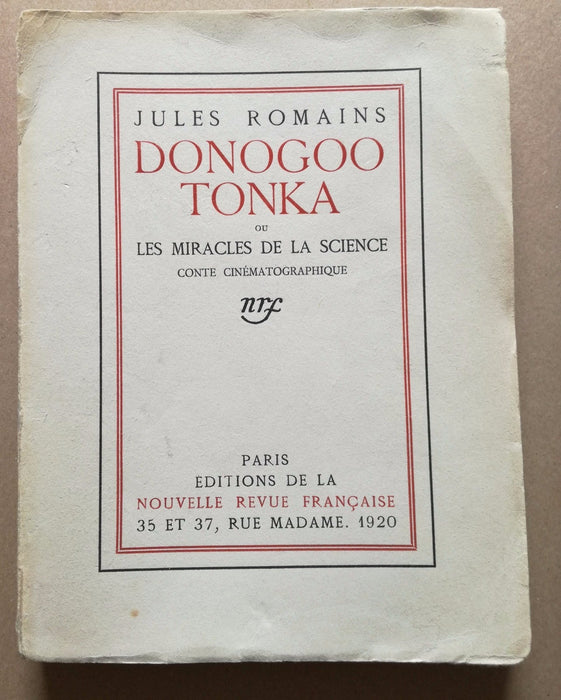 Littérature Jules Romains EO Donogoo Tonka lettre autographe signée