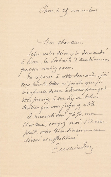Ernest MAINDRON 8 lettres autographes signées à Gaston TISSANDIER revue Nature