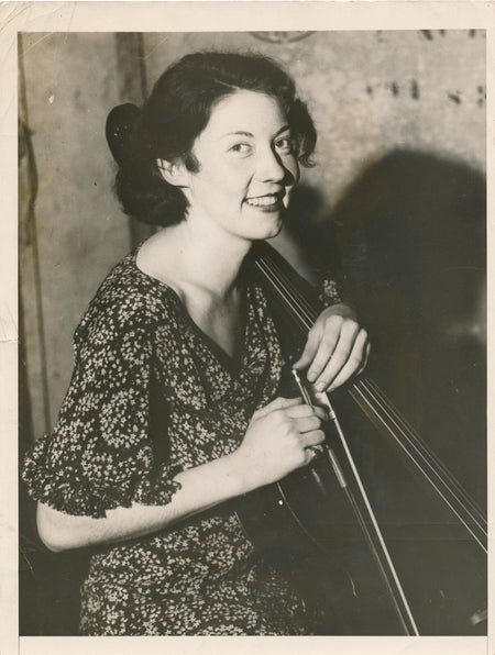 Lillian REHBERG violoncelliste photo photographie 1931 concours prix