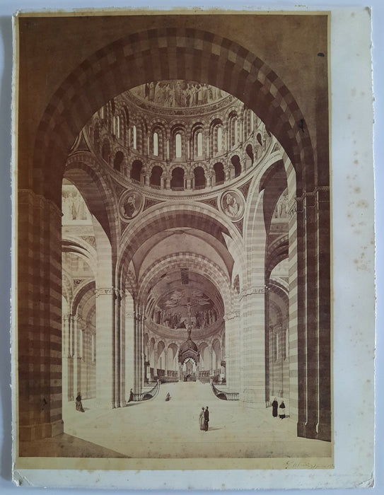 Paul ABADIE 3 plans Sacré-Cœur photo photographie Charles MARVILLE autographe