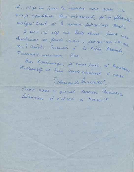 théâtre Edouard BOURDET 7 lettres à Albert WILLEMETZ Yvonne Printemps Rubicon