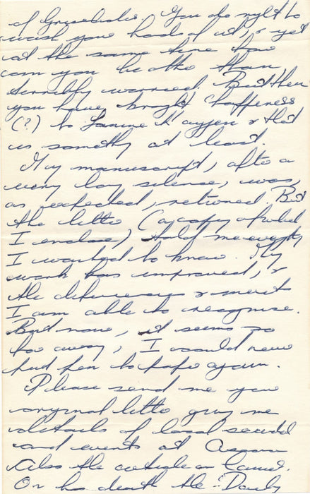 écrivain Malcom MENZIES correspondance autographe 4 lettres Canada anarchisme