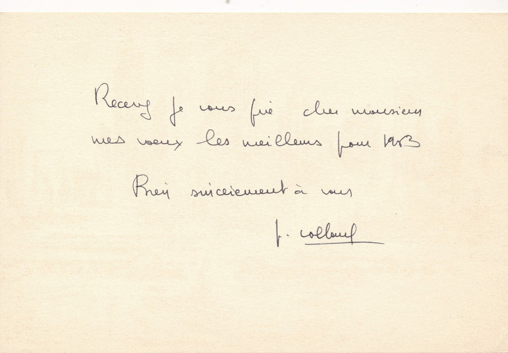 peintre Paul Collomb Correspondance 9 lettres lot ET lithographie signée
