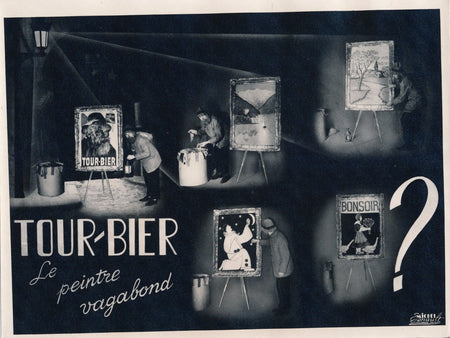 Tour-Bier peintre vagabond cirque Michel Esnault photo époque années 1950
