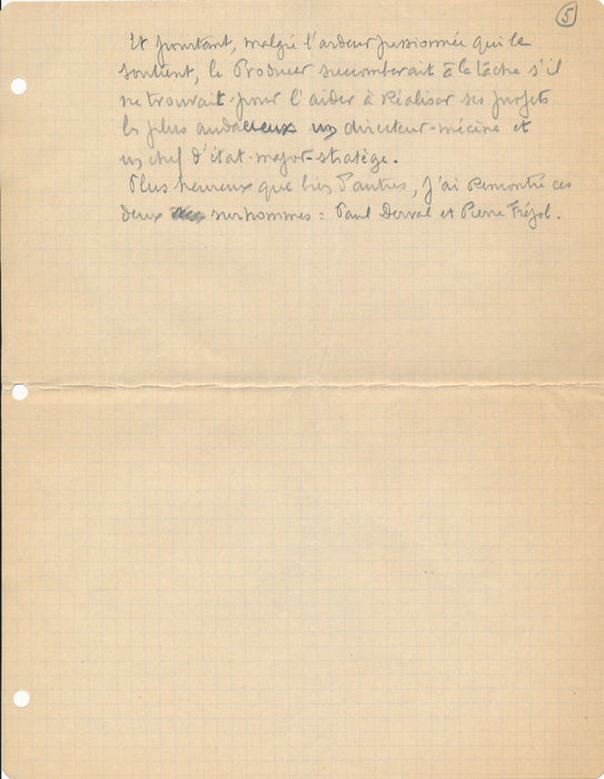 chanson music hall Louis LEMARCHAND manuscrit autographe sur le producer