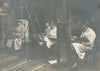 chevalet atelier peinture mixte homme femme 1916 argentique époque photo