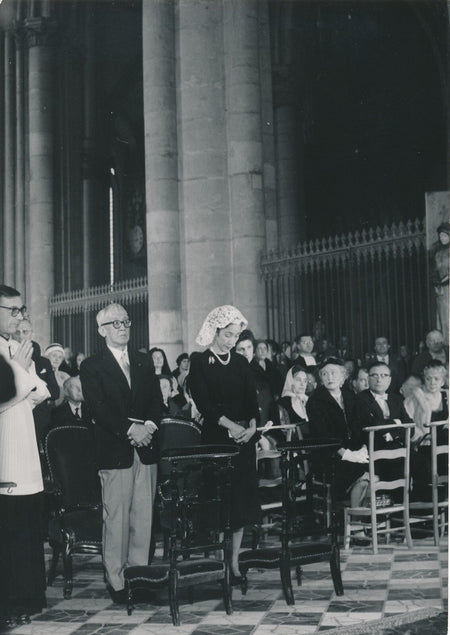 FOUJITA baptême église catholique 4 photos photographies époque 1959