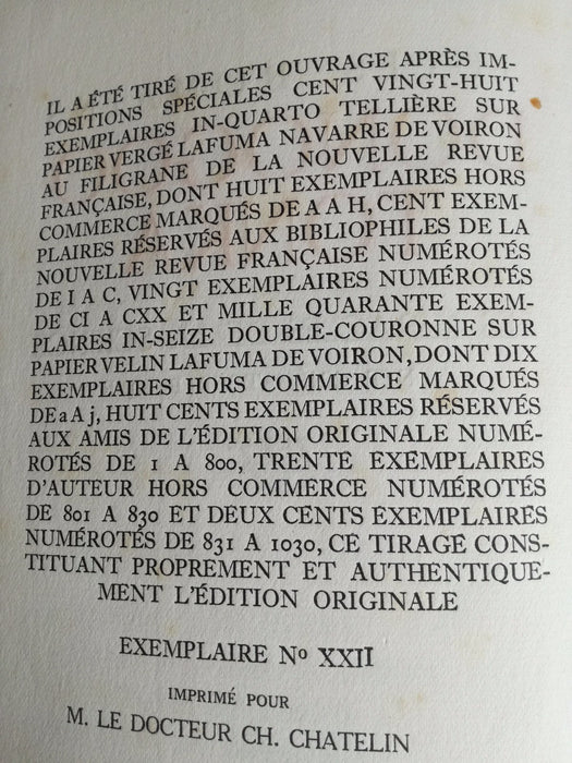 Littérature Jules Romains EO Donogoo Tonka lettre autographe signée