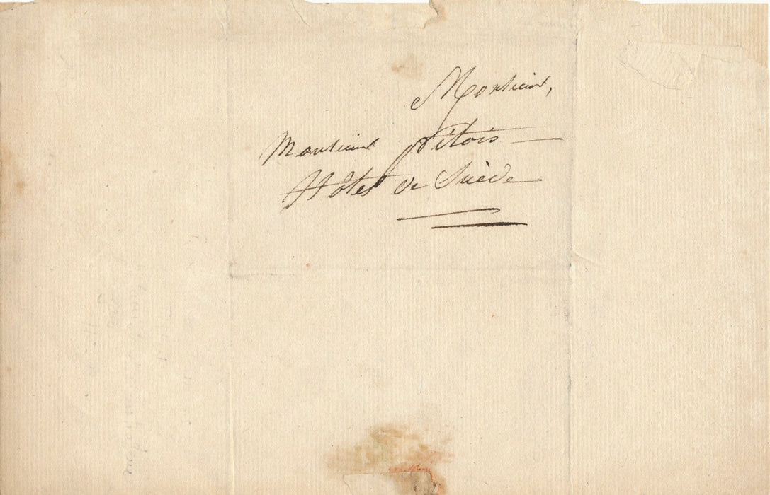 Pierre-Clément Grignon lettre autographe signée antiquaire archéologue 1879