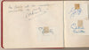 ALBUM AMICORUM 17 signatures Sacha Guitry Louis Jouvet Darrieux et 1 aquarelle