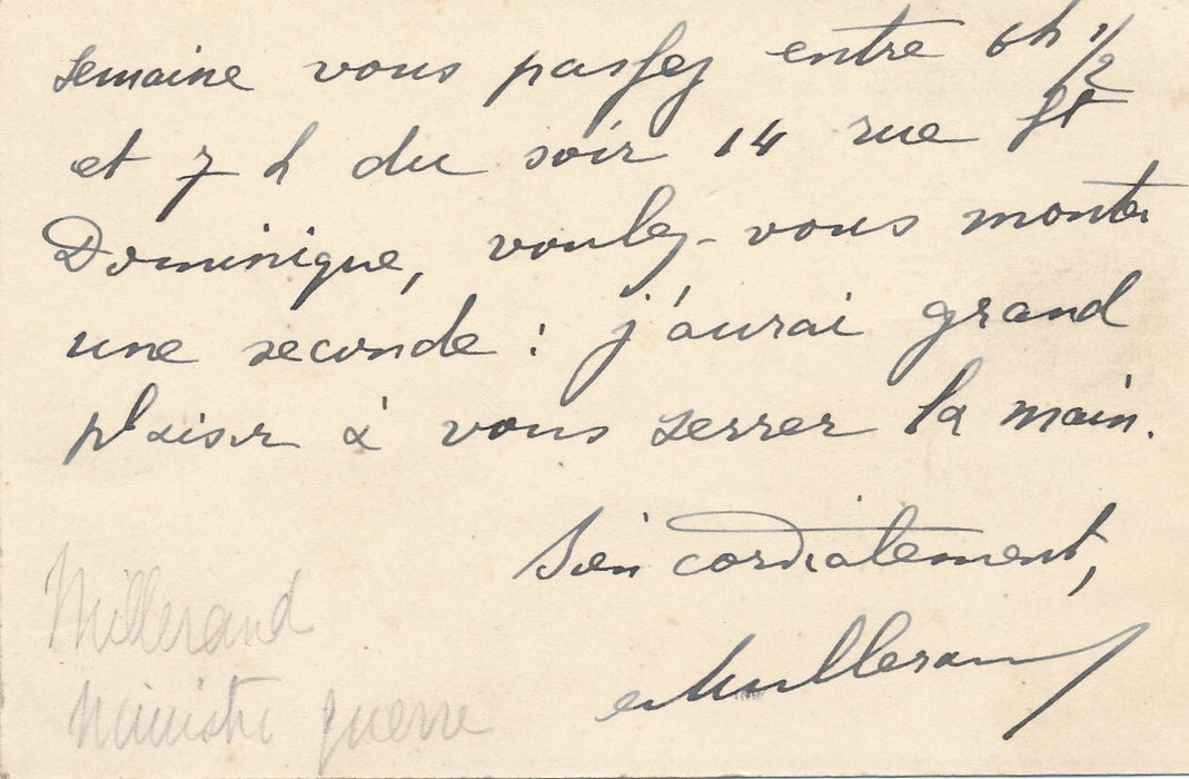 Lot ensemble 5 présidents de la République 5 lettres autographes signées cartes