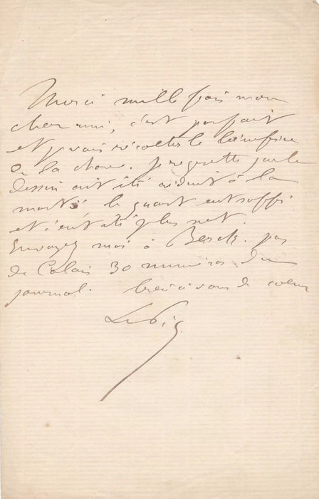 Jean Baptiste Auguste LELOIR père 2 lettres autographes signées amusantes