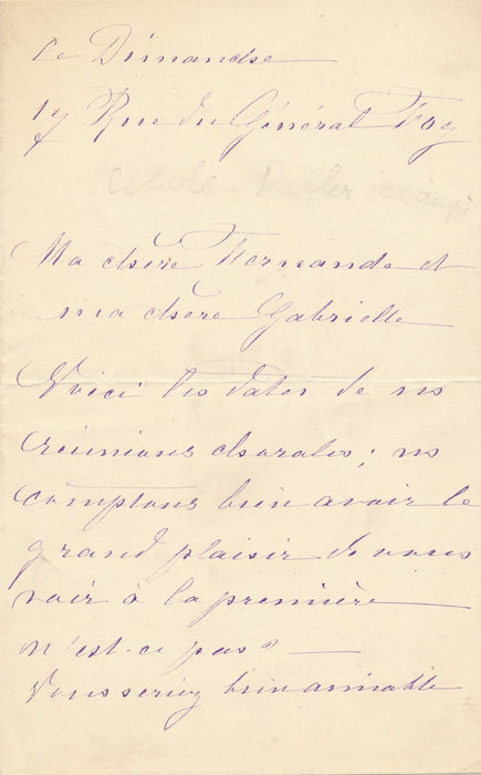 Cécile RITTER-CIAMPI lettre autographe signée concert chohrales